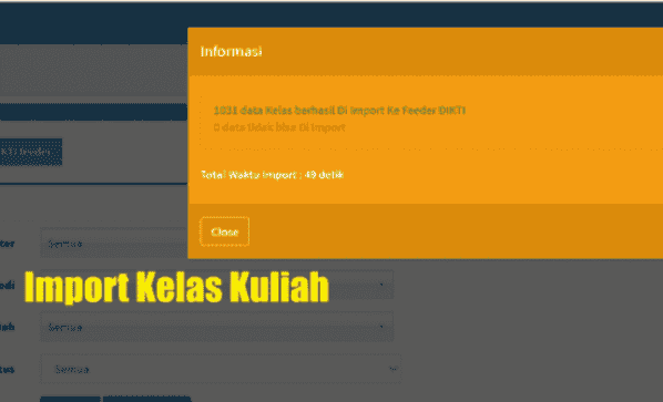 Import Data Kelas Kuliah