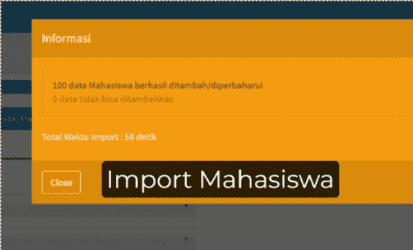Import Data Mahasiswa